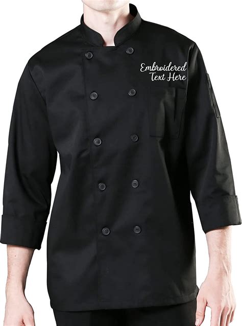 embroidered chef coats sale